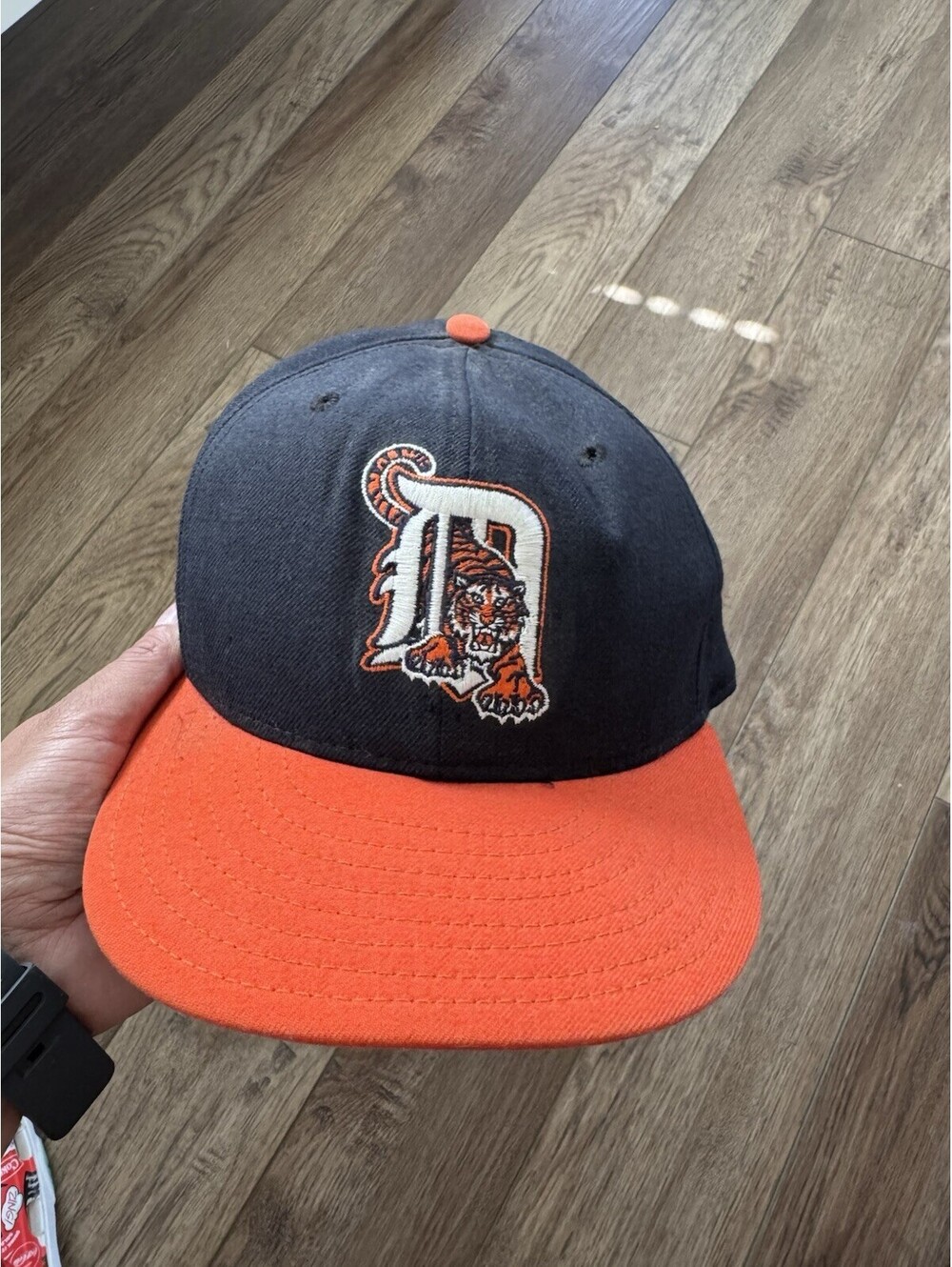 Vtg Detroit Tigers New Era 5950 Prowling Hat Wool 6 3/4